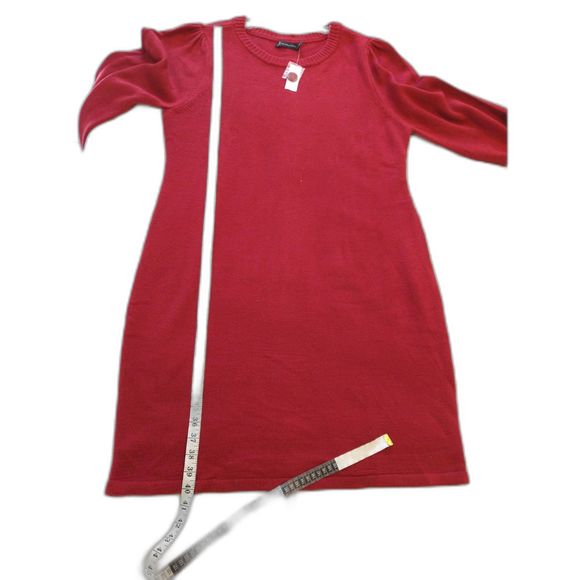 NWT Essential Button Back Red Sweater Dress Size XXL - Picture 7 of 10